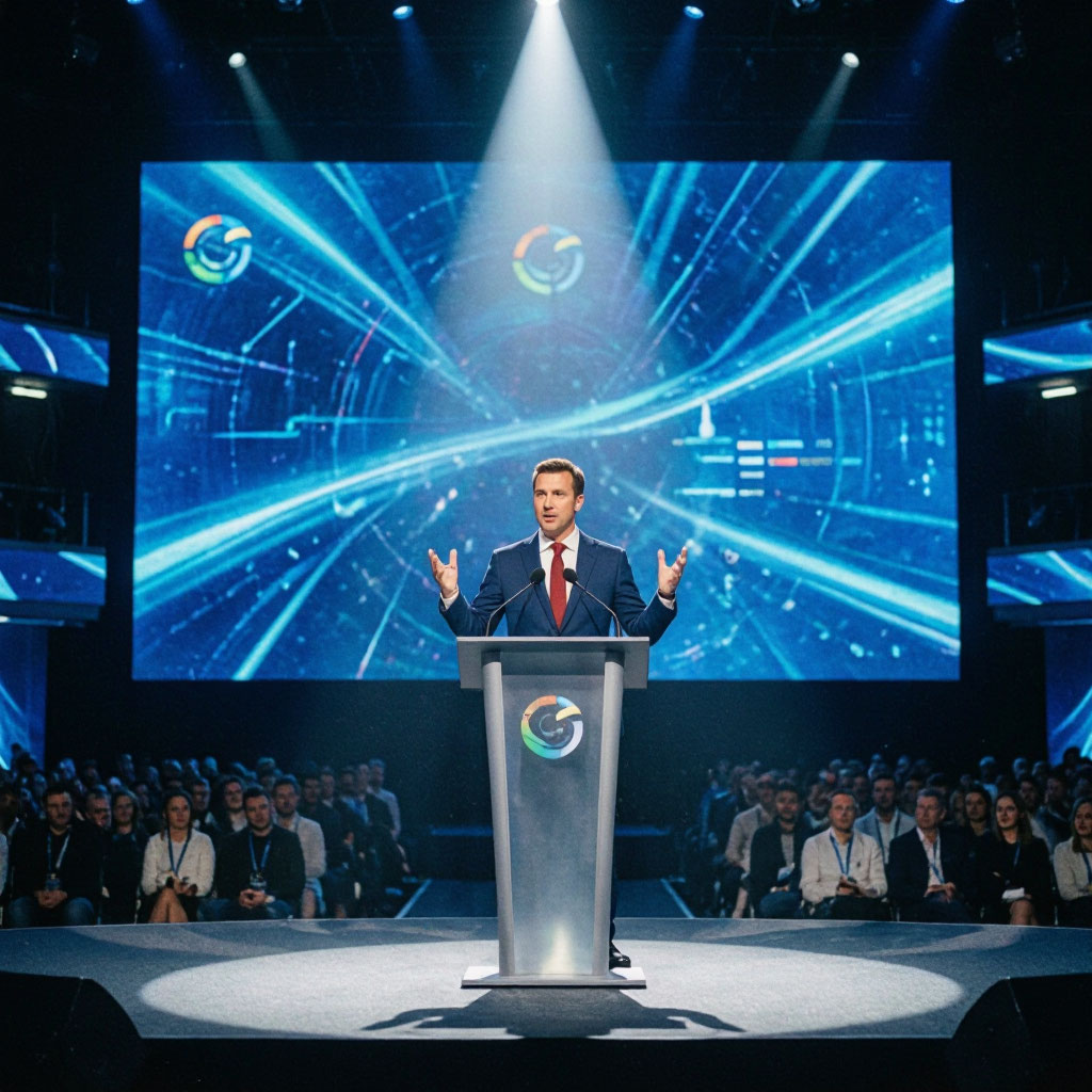 Conference general session stage
