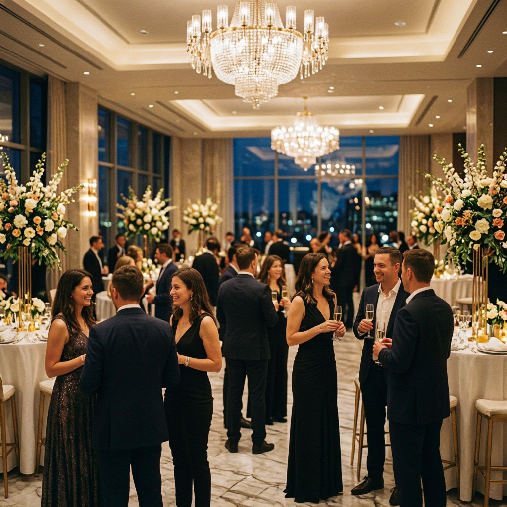 Interior of a corporate event venue